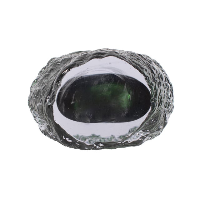 Emerald Crystalized Glass Vase- Medium For Sale - Image 9 of 11