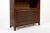 Wood Antique English Tall Stepback Oak Wood Barrister Bookcase Cabinet For Sale - Image 7 of 11