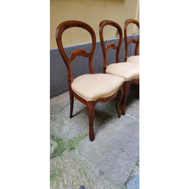 Louis Philippe Chairs, Set of 4 For Sale - Image 4 of 8