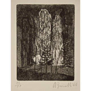 Armando Buratti, Awakening, Etching, 1966 For Sale