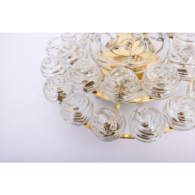 Sputnik Snow Balls Flush Mount in Glass attributed to Doria, Germany, 1970s For Sale - Image 11 of 18