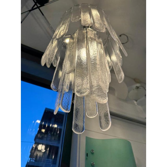 Murano Glass Waterfall Chandelier by Carlo Nason for Mazzega, 1970s For Sale - Image 11 of 14
