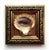 Copper Original Painting on Shell Framed Lover's Eye Victorian Style Wall Decor by Artist Valeriya Serova For Sale - Image 8 of 8