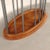 Vintage Oval Walnut Table, 1980s For Sale - Image 6 of 9