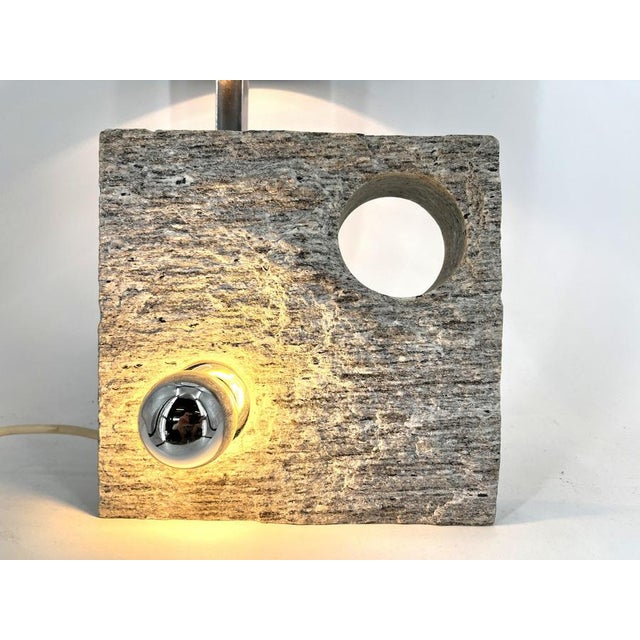 Postmodern Stone Table Lamp, 1970s For Sale - Image 13 of 14