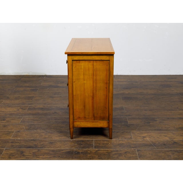 Wood French Empire Style 19th Century Walnut Chest with Drop Front Desk, Two Drawers For Sale - Image 7 of 12