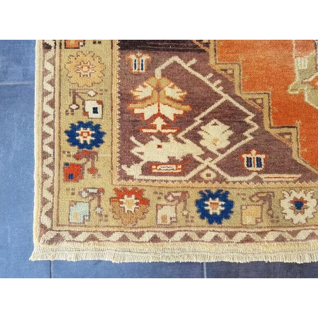 Vintage Nomadic Handmade Floor Rug- 3′10″ × 6′2″ For Sale - Image 10 of 11