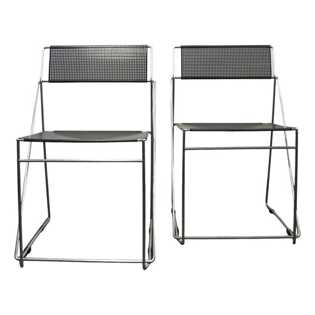 X Line Chairs by Niels Jørgen Haugesen, 1970s, Set of 2 For Sale
