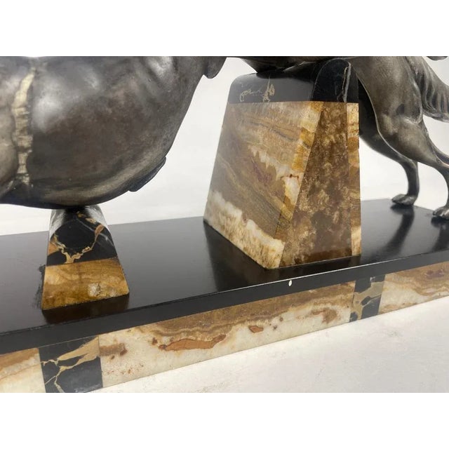 1920s Silver and Silver Metal Racing Greyhounds, 1920s For Sale - Image 5 of 12