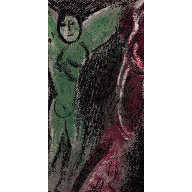 Modern Marc Chagall, Job désespéré (Job in Despair), 1960, Original Lithograph For Sale - Image 3 of 7