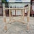 Beige 1970s McGuire Attributed Organic Modern Square Glass Top Rattan Rawhide Base Dining Table For Sale - Image 8 of 13