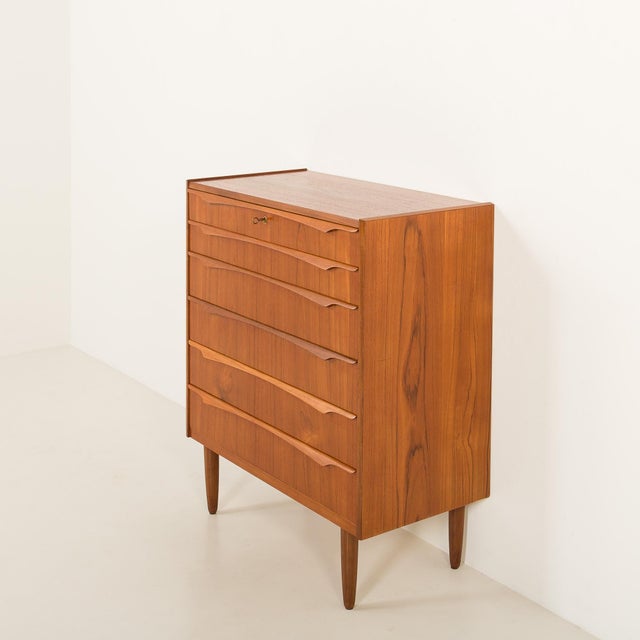 Mid-Century Danish Teak Chest of Drawers from Genega Mobler, 1960s For Sale - Image 9 of 15