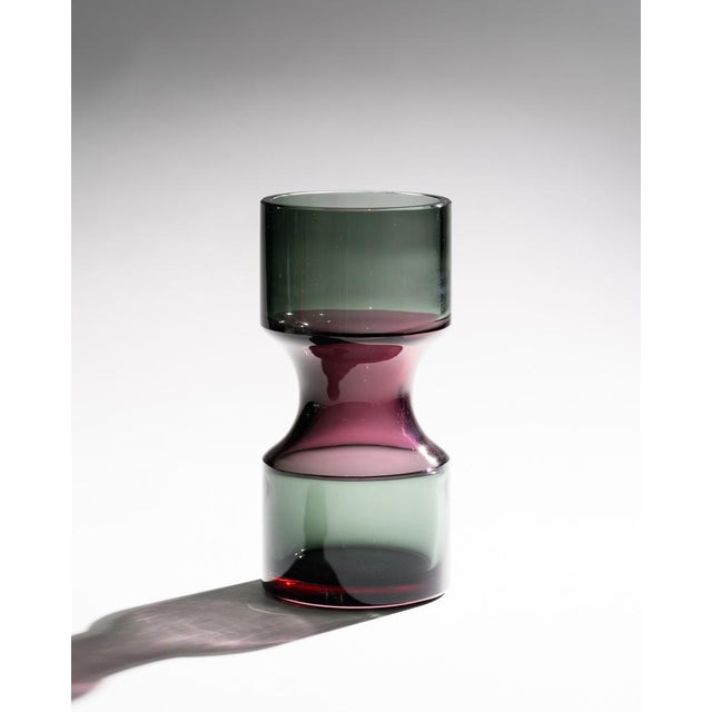 Gray Glass Vase by Tapio Wirkkala for Rosenthal, Germany, 1960s For Sale - Image 8 of 8