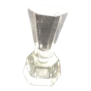 Lead Glass Six Sided Perfume Bottle