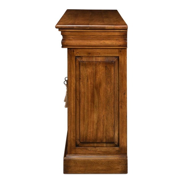 Continental Buffet Cabinet in Fruitwood Finish For Sale - Image 4 of 12
