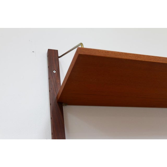 1960s Danish Modern 1-Bay Modular Teak Wall Unit by Poul Cadovius for Cado, 1960s For Sale - Image 5 of 18