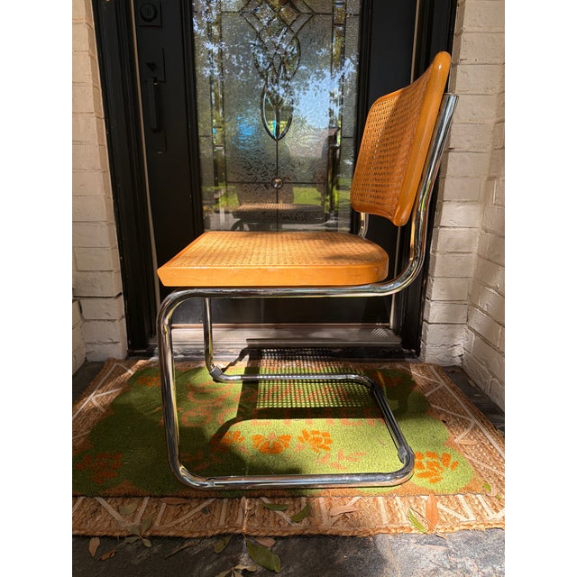 Vintage Italian Cesca Style Cane Chairs – Made in Italy For Sale In Dallas - Image 6 of 8