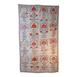 Antique Suzani Panel Wall Hanging For Sale
