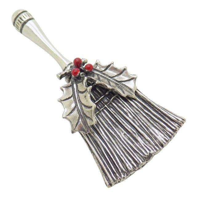 Vintage Italian Handmade Genuine Silver Christmas Decoration Figurine, 1980s For Sale