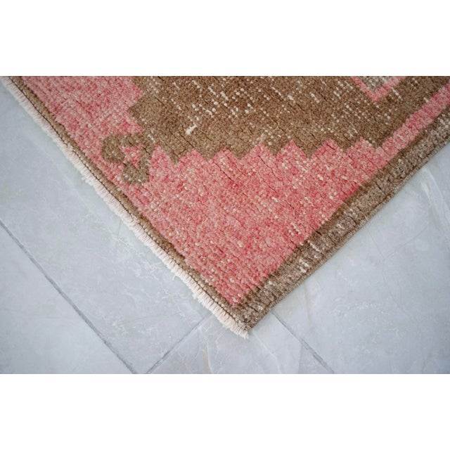 Textile 1970s Vintage Hand Knotted Small Rug For Sale - Image 7 of 8