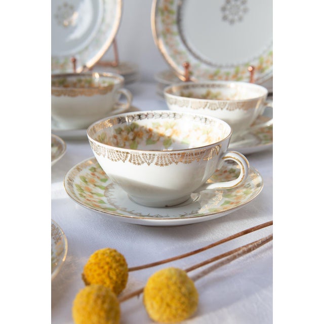 Antique Czech Tea and Dessert Set, 1890s, Set of 46 For Sale - Image 11 of 15