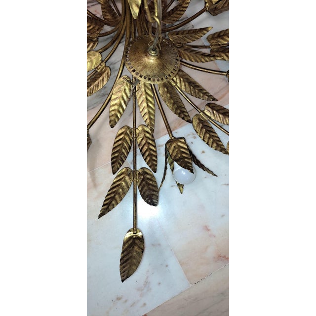 Ceiling Lamp in Wrought Iron from Ferro Art, Spain, 1950 For Sale - Image 6 of 11