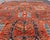Vintage Turkish Tulu Rug With Bold Red Field and Blue Geometric Motifs For Sale - Image 10 of 12