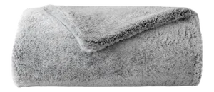 Faux Fur Throw, Grey