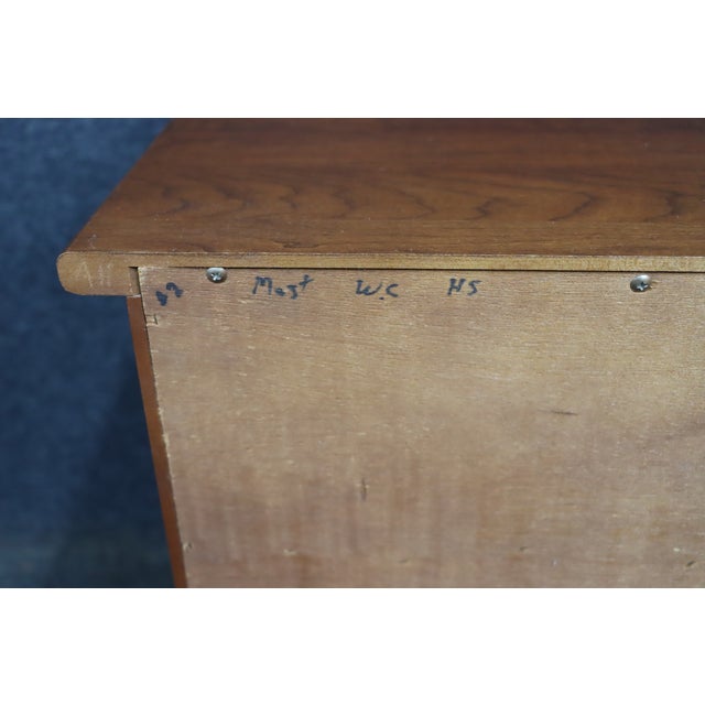 Wood Pair of Dutch Designs Cherry Wood Traditional Nightstands For Sale - Image 7 of 13