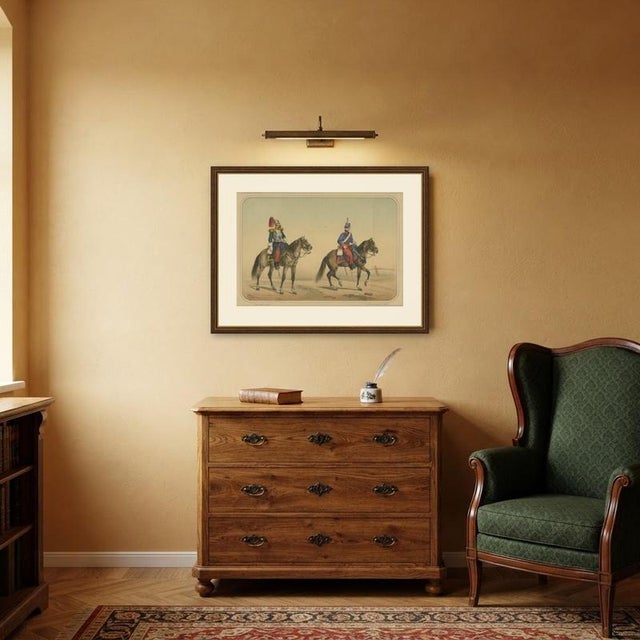 José Rubio Y Villegas, Cuirassier and Lancer, 1861, Lithograph For Sale - Image 11 of 12