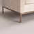 Beige Florence Knoll Settee Loveseat in Limani Mohair & Brushed Bronze For Sale - Image 8 of 8