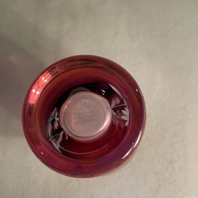 Add timeless European elegance to your collection with this stunning set of Vintage Royal Danube hand cut crystal vases....