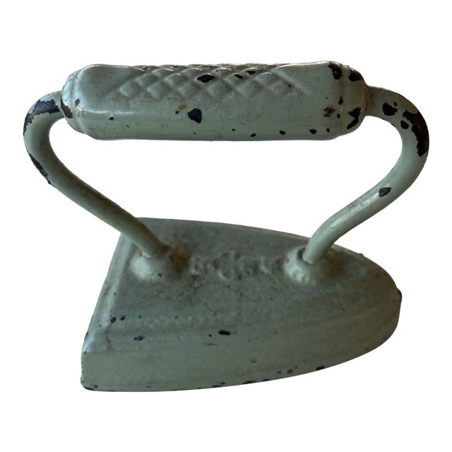 Antique Cast Iron Painted Green For Sale