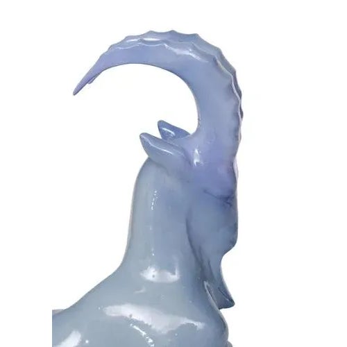Porcelain Figurine of Mountain Goat For Sale - Image 4 of 12