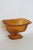 Ftda 1981 Amber Golden Brown Pressed Glass Embossed Pedestal Candy Dish 5088b For Sale - Image 18 of 18