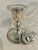 1960’s-1970’s Vintage Garden Silversmiths Sterling Silver Etched Glass Hurricane Candleholders - A Pair For Sale - Image 4 of 11