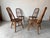 Vintage Virginia House Solid Oak Windsor-Style Dining Chairs – Set of 4 For Sale - Image 9 of 13