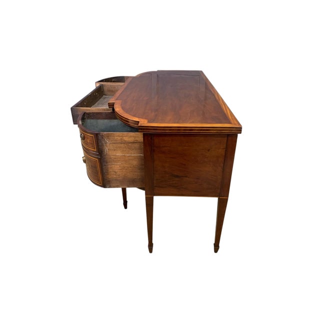 Fabulous Finely Figured George III Inlaid Sideboard Server For Sale - Image 10 of 12