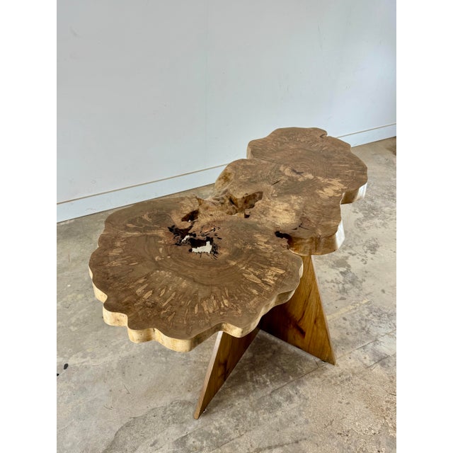 2020s Confluence — Sculptural Live-Edge Wood Table For Sale - Image 5 of 6