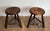 Turned Wooden Stools Attributed to Charles Dudouyt - a Pair For Sale - Image 11 of 12