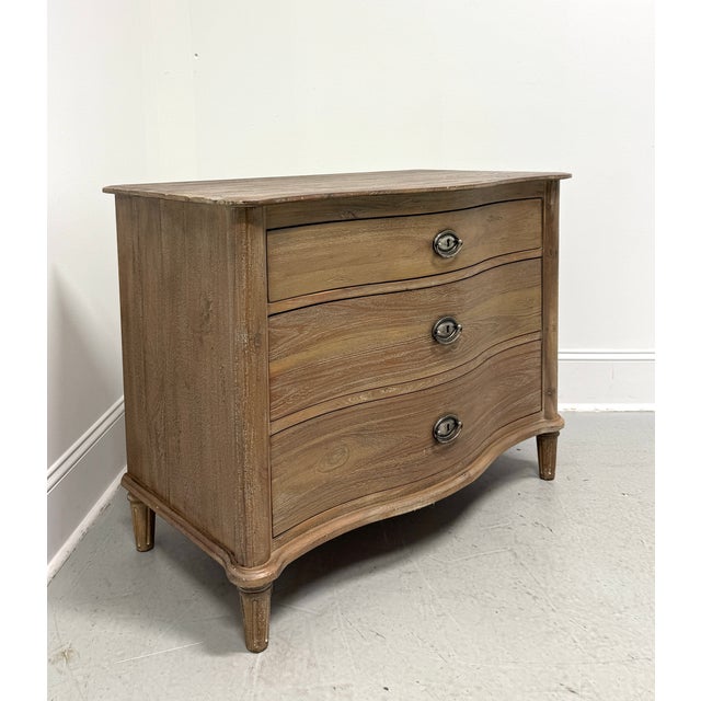 Restoration Hardware Empire Rosette Serpentine Three-Drawer Nightstand Bedside Chest For Sale - Image 12 of 12