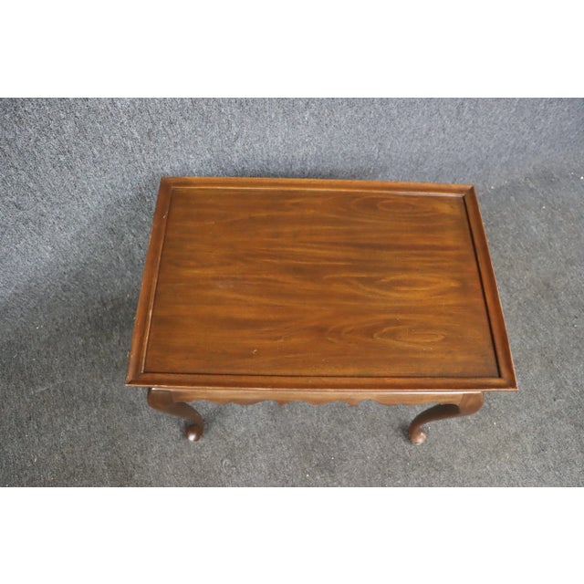 Mid 20th Century Harden Queen Anne Cherry Tea Table For Sale - Image 5 of 7