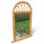 Hollywood Regency Vintage Bentwood Rattan Arched Wall Mirror For Sale - Image 3 of 12
