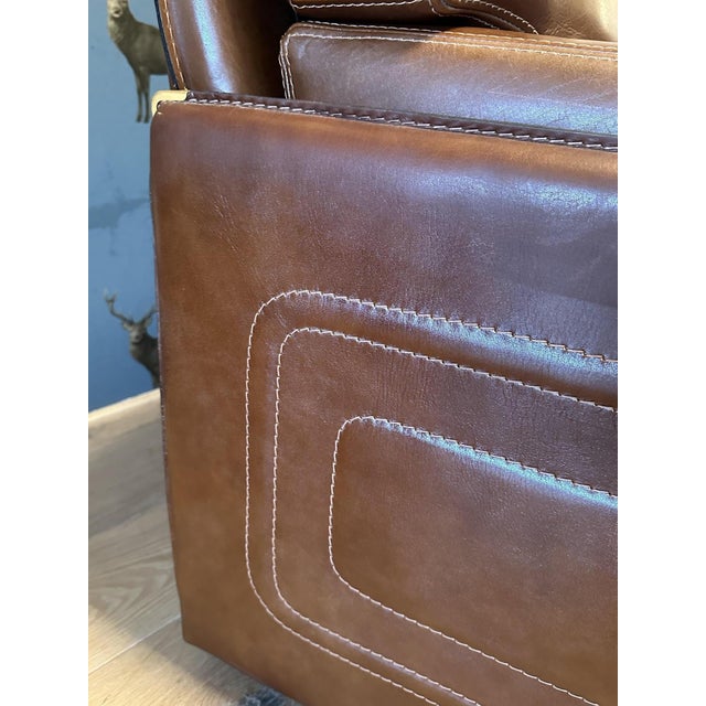 Buffalo Leather Two-Seater Sofa, 1990s For Sale - Image 3 of 10