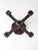 Cabin Vintage Spanish Revival Wood Candelabra Five Arm Candle Holder For Sale - Image 3 of 12