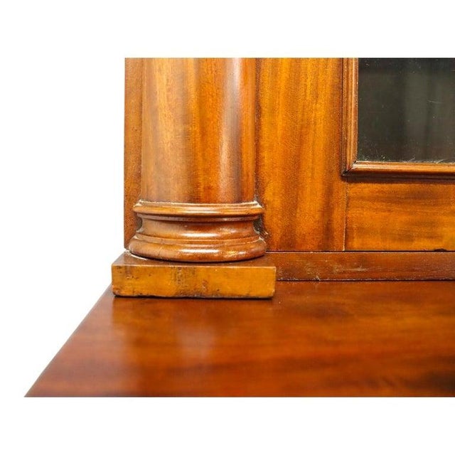 Classical American Empire Step Back Cupboard With Mullioned Doors C1840 For Sale - Image 10 of 16