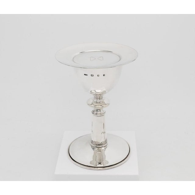 Elizabeth Ii Sterling Silver Chalice & Paten, London, 1985, Set of 2 For Sale - Image 3 of 11