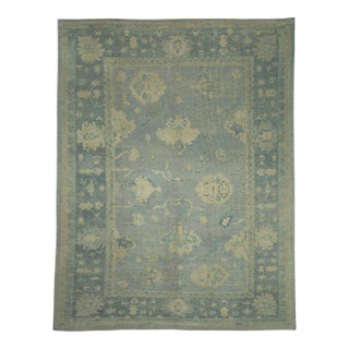 Turkish Oushak Rug 10'2" x 13'2" #18546 For Sale