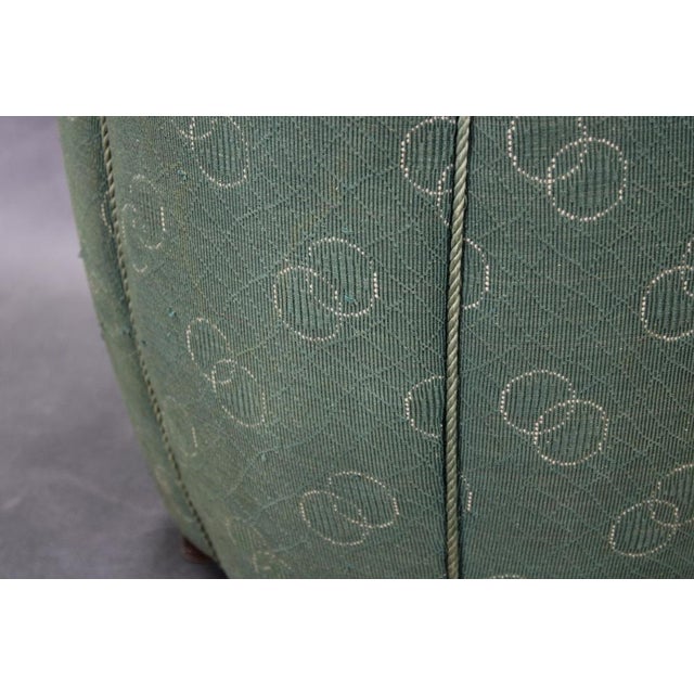 Czechoslovakian Pouf by Jindrich Halabala, 1940s For Sale - Image 9 of 10