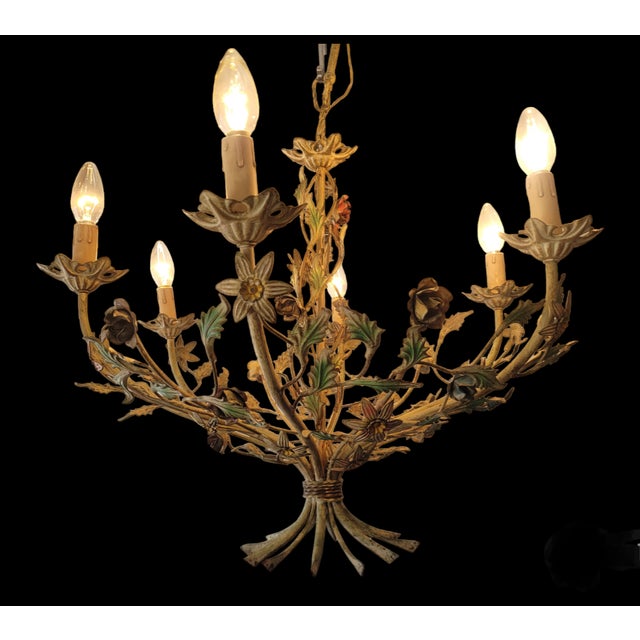 Vintage Chandelier in Metal For Sale - Image 11 of 11